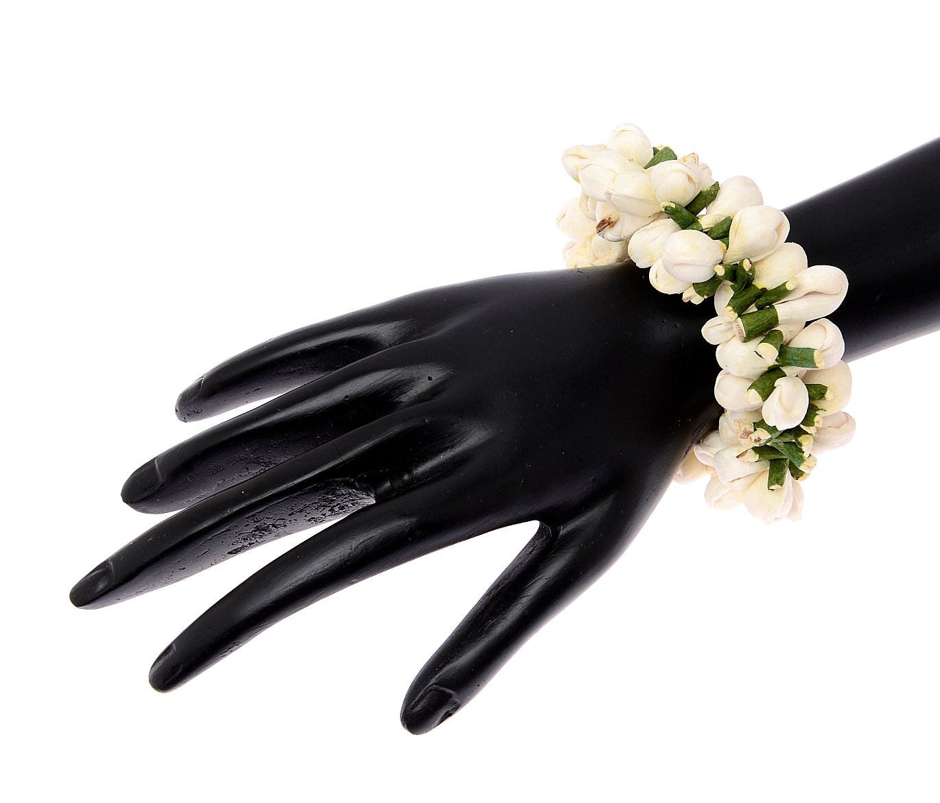 Mogra Gajra Bands for Girls Women - Artificial Floral Jewelry [Garja Medium Size sku100999]