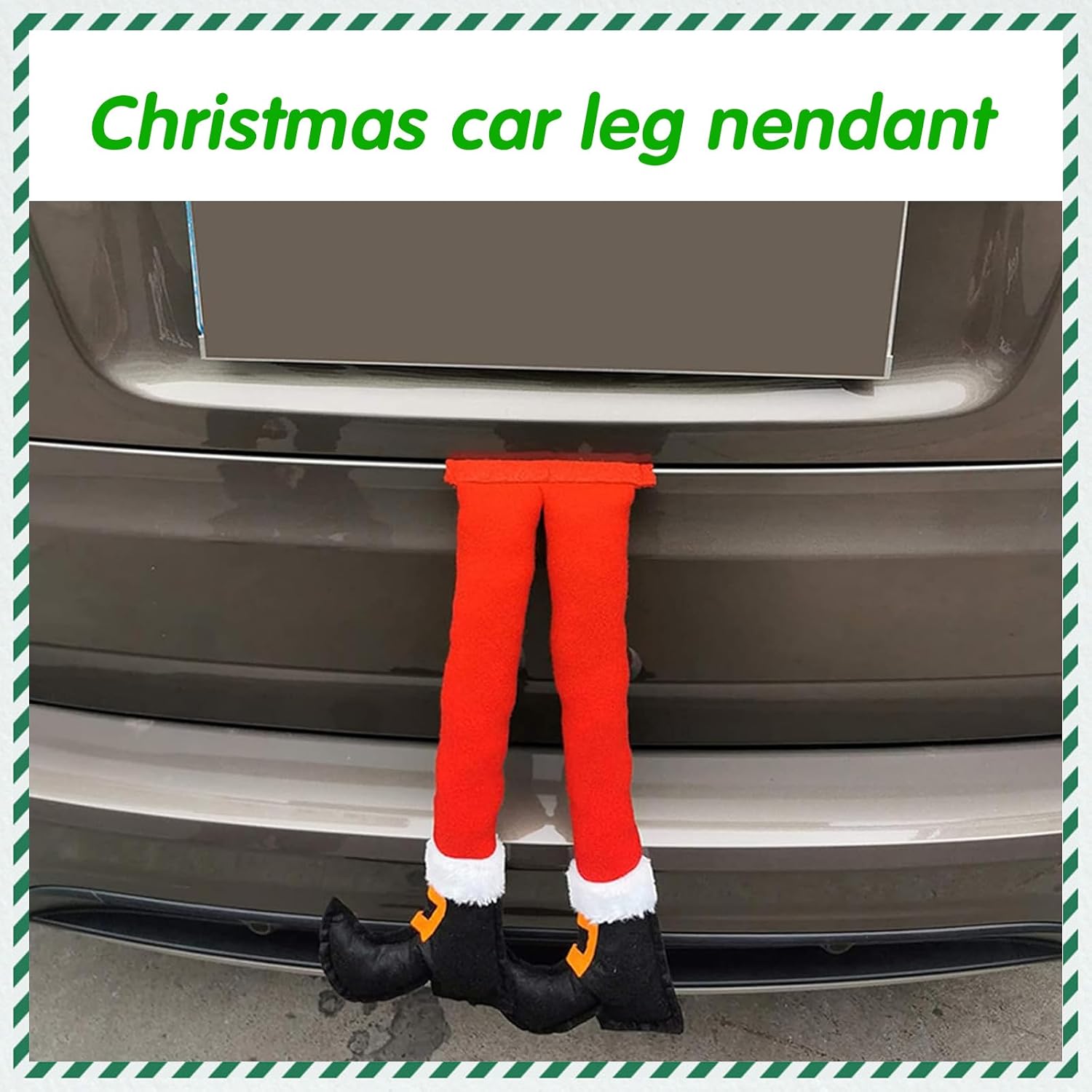ijuicy 1 PC Christmas Elf Legs, Santa Claus Elf Legs, Car Trunk Christmas Decorations, Christmas Plush Decorations, Universal Car Accessories for Winter Holiday (Red)