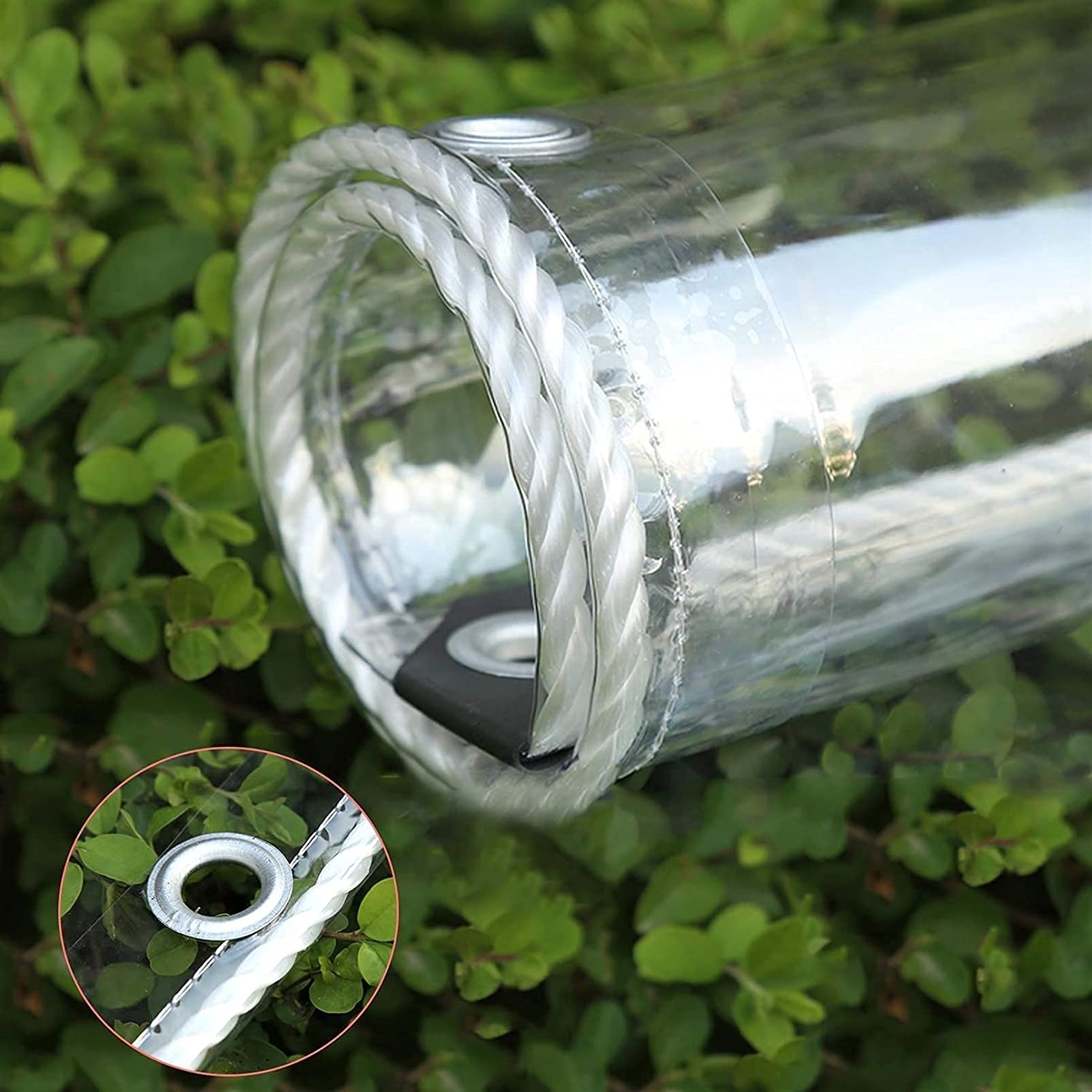 Lona para invernadero transparente que protege tus plantas en el jardín