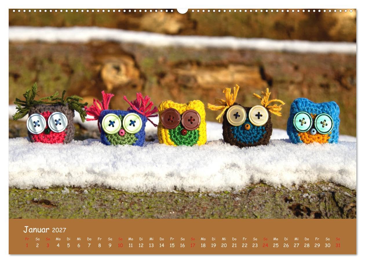 CALVENDO - Aus Liebe zum Häkeln (hochwertiger Premium Wandkalender 2027 DIN A2 quer), Kunstdruck in Hochglanz: Ein Querschnitt durch die Vielfalt des Häkelns.