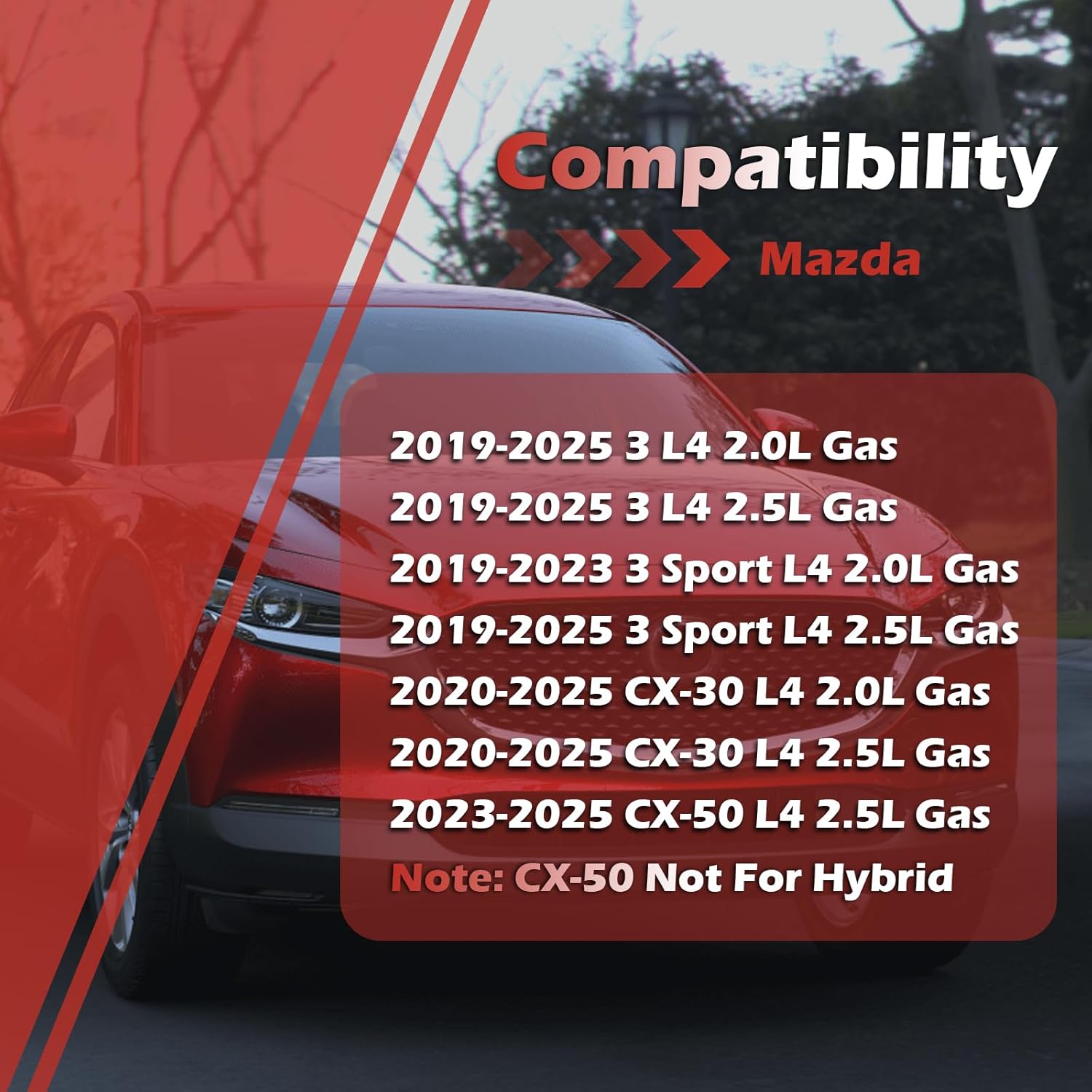 PAJ8-13-3A0A Engine Air Filter and BDGF-61-J6X Cabin Air Filter kit Compatible with 2023-2025 CX-50 2.5L Not for Hybrid 2019-2025 Mazda 3 2.0L 2.5L 2020-2025 CX-30 Replaces PAH9-13-3A0A BDTS61J6X