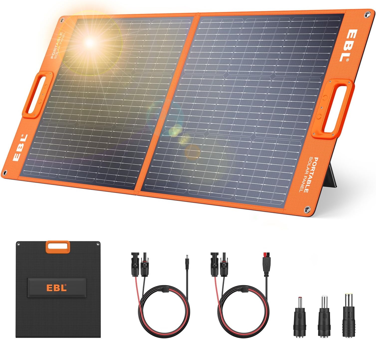 400W-Double Panneau--Kit de panneau solaire pliable flexible extérieur