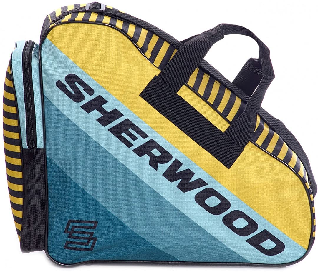 Sherwood - Borsa per pattini da ghiaccio con manici I Inline liner bag I Borsa da hockey su ghiaccio con zip e pratici scomparti I Include tracolla regolabile I Borsa per pattini da hockey su ghiaccio
