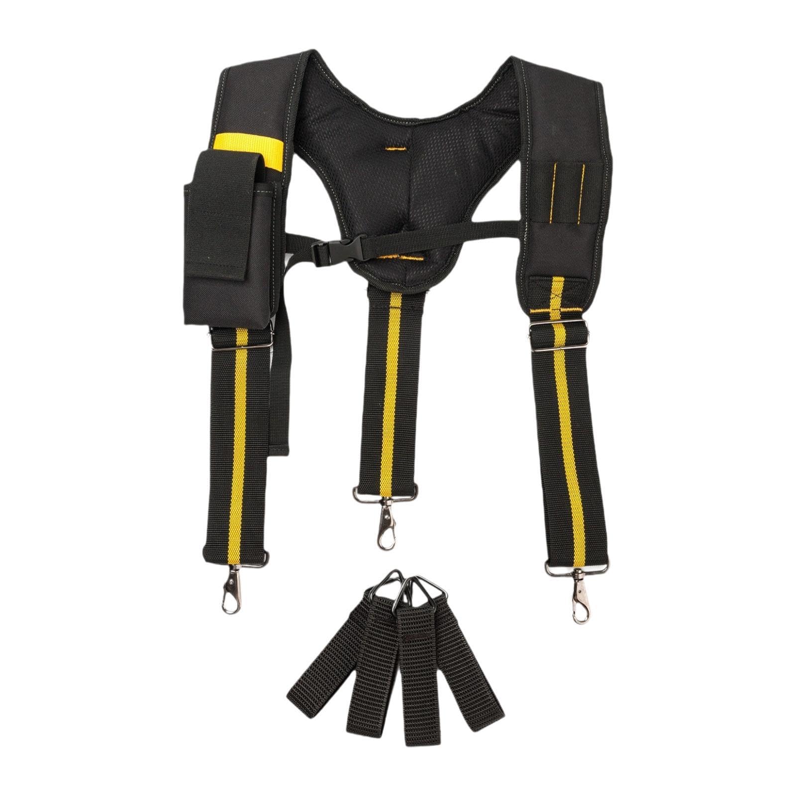 Tool Belt Suspender Heavy Duty Padded Tool Belt for Hiking Repairmen Clothing Shoes & Accessories | Mens Accessories | Suspenders Braces-image-41