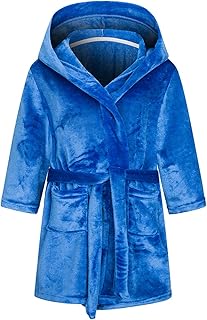 Albornoz de franela con capucha para niños, ropa de dormir para niños, pijama de perezoso para niñas de 9 a 10 años
