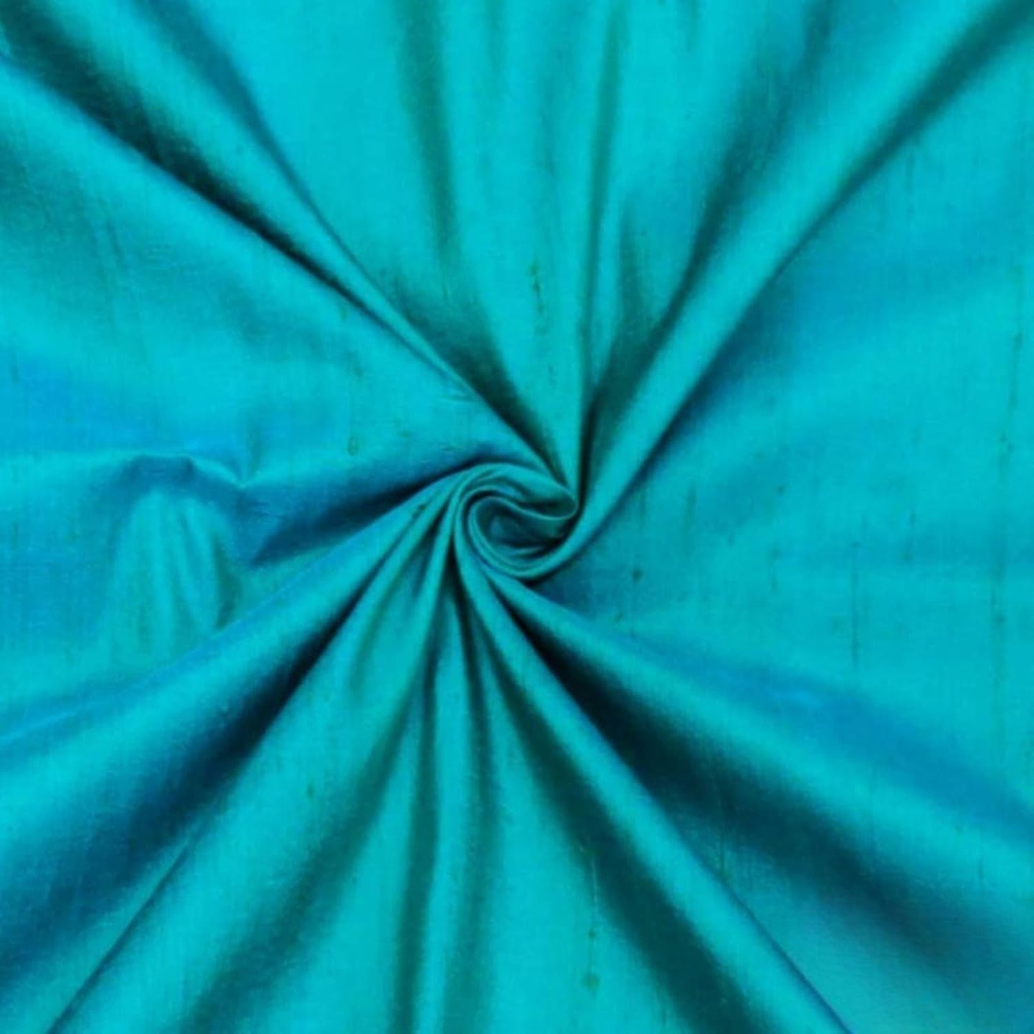 Fabric Mart Direct Peacock Green Blue Silk Dupioni Fabric By The Yard, 2 Continuous Yards 41 inches Width Slubbed Dupioni Silk Solid Color Blue Combination Fabric, Wholesale Combination Upholstery