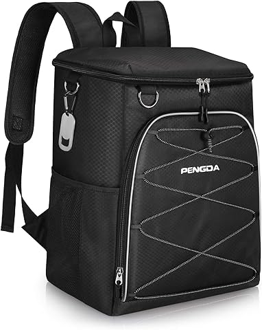 Mochila Nevera Mochila Térmica Mochila Isotermica de Almuerzo Nevera Portatil para Alimentos Frutas Grande con Correa Ajustable Bolso para Picnics, Fiestas, Camping, Playa