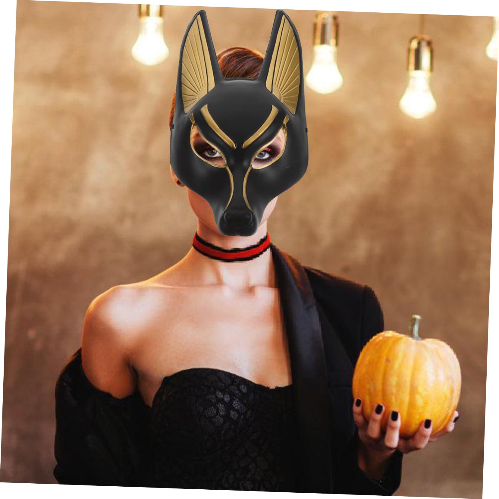 Halloween Stoffmaske Bio Baumwolle Orange Masken Online Kaufen OTTO