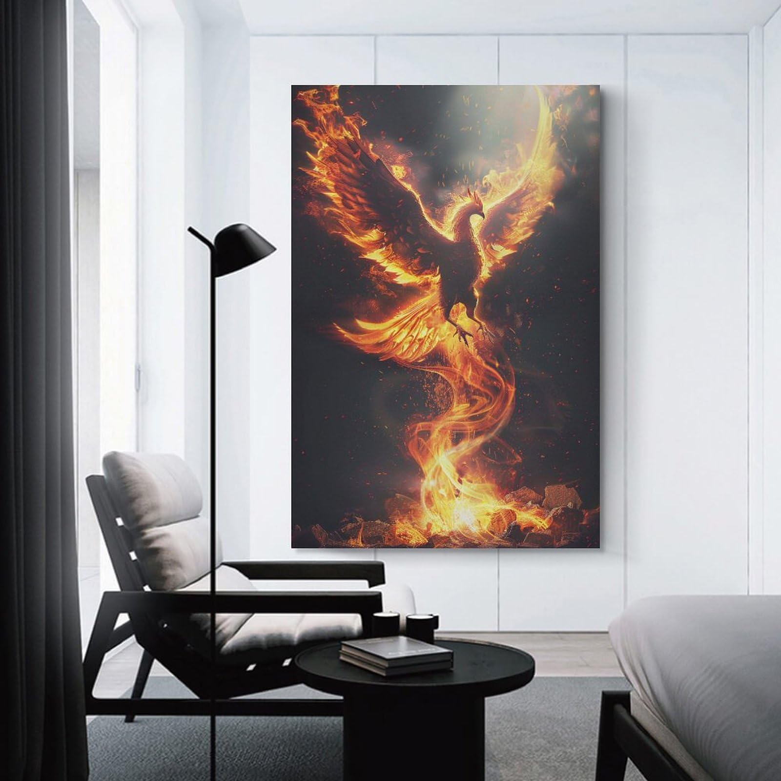 Amazon.com: Cool Flamebird Fantasy Rebirth Bird Phoenix Rising