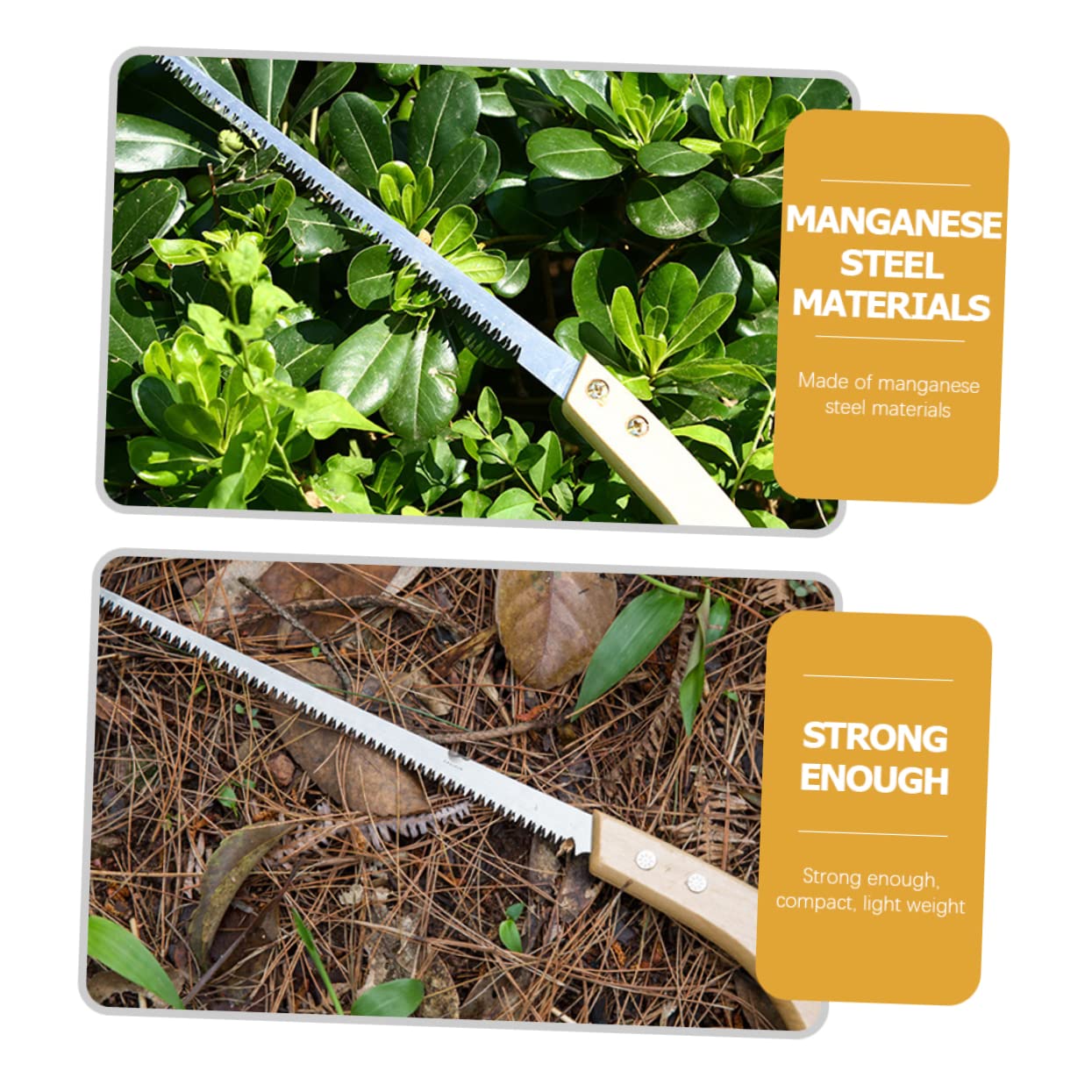 TOYANDONA 2 Set Per Potatura Da Giardino Strumenti Per La Lavorazione Del Legno Solo Manganese 2 Pezzi*2