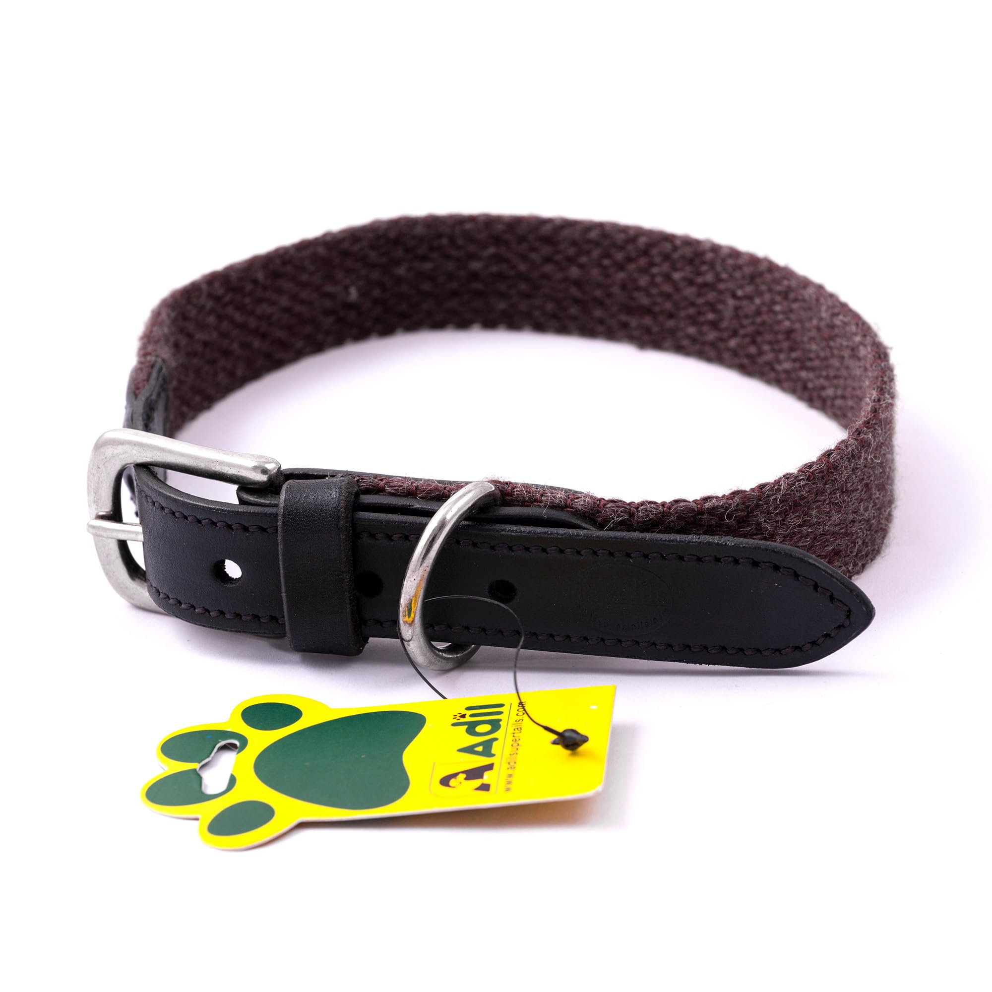 Adil’S Plain Cotton with Leather Dog Collar, Adjustable Collar Suitable Dogs, (Width: 1 Inch), Light Brown, Size: M (B0CQR3NTNN) Amazon Price History, Amazon Price Tracker
