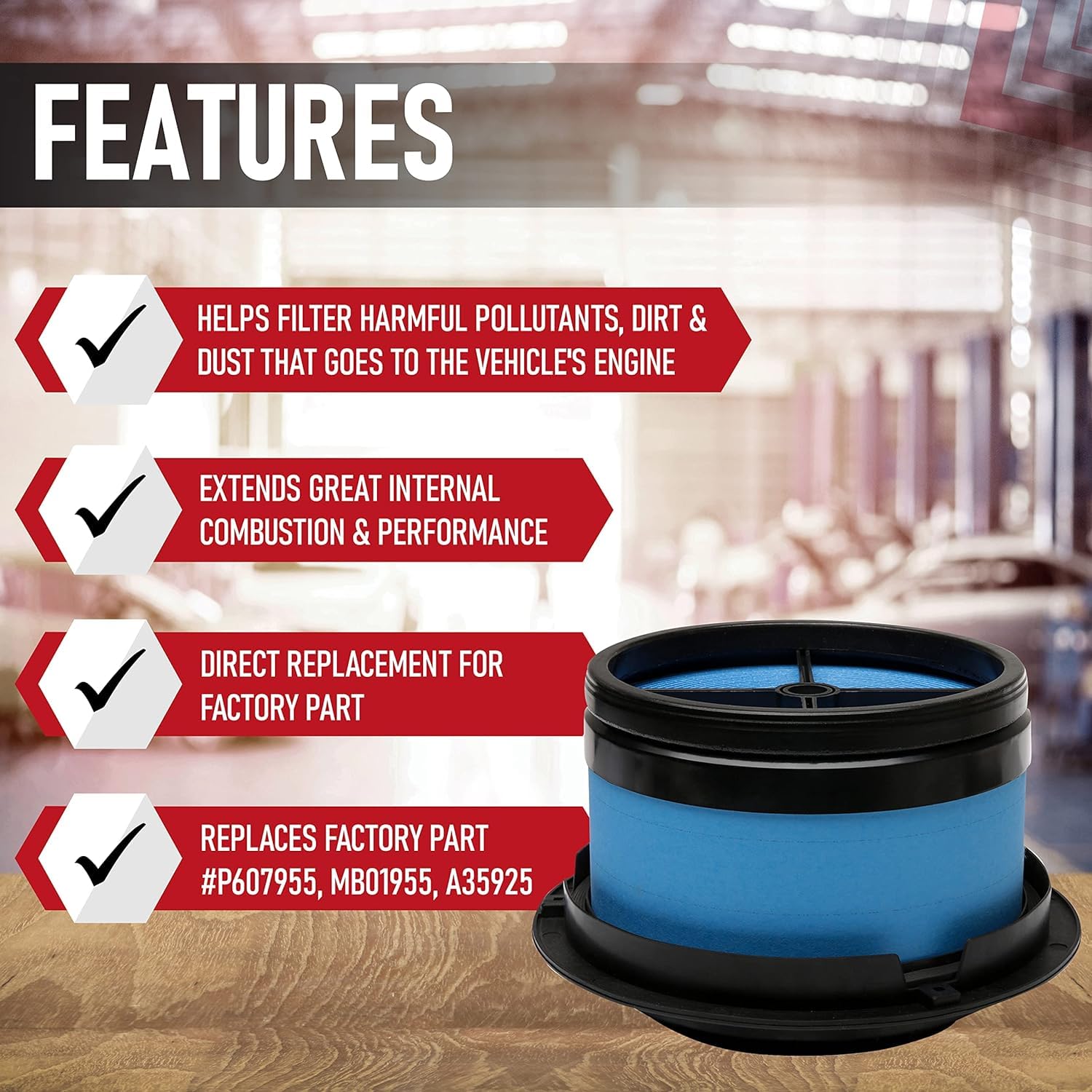 Air Filter P548070 For Freightliner M2 112/106 FL70/FS65 P607955 - Foto 12