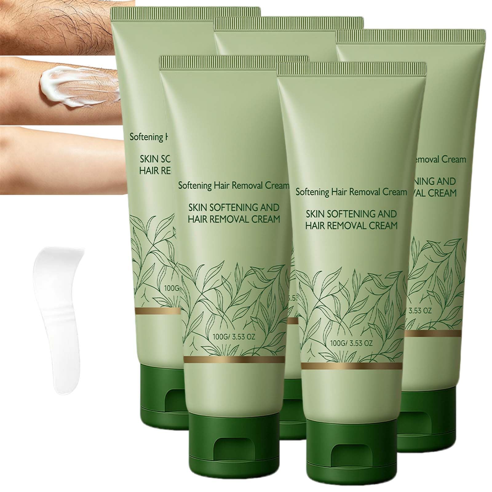 Crema di depilazione lenitiva per il viso per le donne, crema depilatoria rapida e indolore per pelli sensibili, depilazione delicata per le braccia,crema di depilazione ad azione rapida per le (5