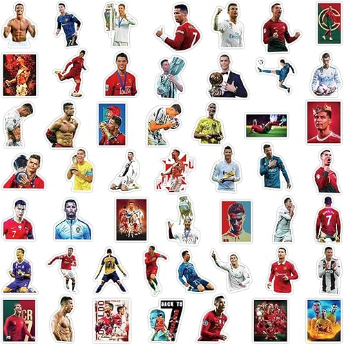 Miniatura 5 de 100 calcomanías de vinilo para amantes del fútbol, bombas impermeables para pared, computadora, laptop, monopatín, botella de agua, taza, regalo