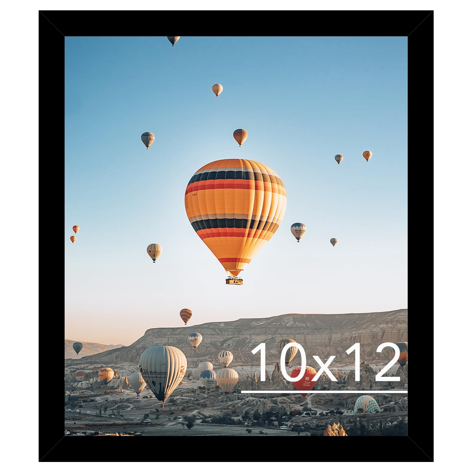Photo 1 of JCJMY 10x12 Picture Frame Black for Wall Hanging, Wall Mounting Horizontally or Vertically, 10 x 12 Wall Gallery Poster Photo Frame with Shatter Resistant Plexiglass, Black
