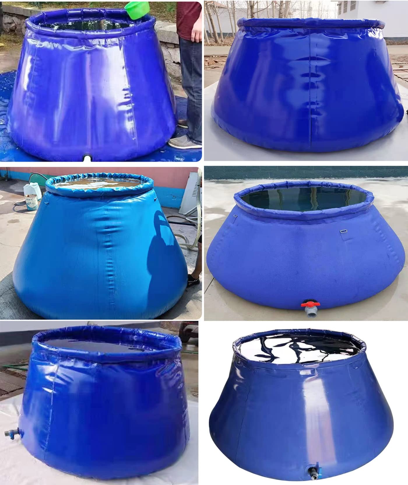 Tanque de Almacenamiento de Agua al Aire Libre de Gran Capacidad 3000L, Bolsa de Agua Tanques de vejiga de Agua Plegables, Bolsa de Almacenamiento de Agua Plegable para depósito de Agua de Emergencia