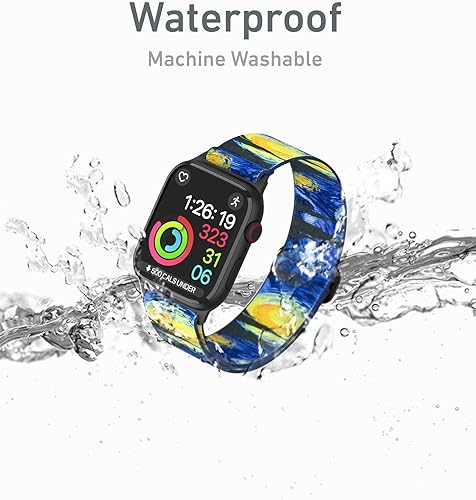 Miniatura 2 de Correas de nailon para Apple Watch unisex iWatch 123456789SEUltra 2 correas para 1.496 in1.575 in1.614 in1.654 in1.732 in1.772 in1.929 in Variedad