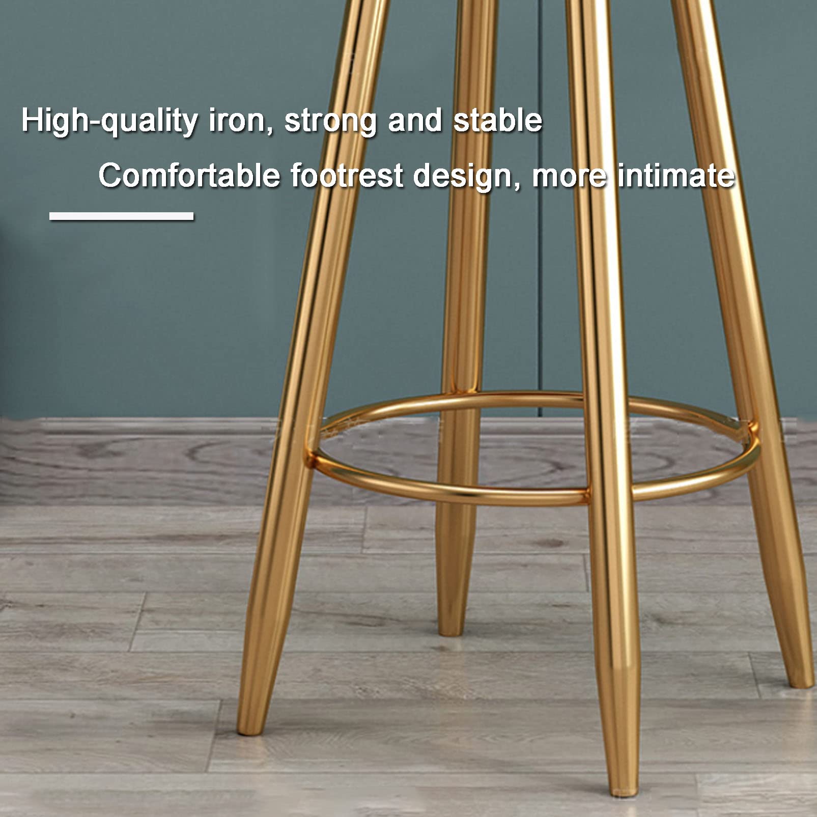 Set di 2 sgabelli da bar in velluto per casa, cucina, isola, eleganti sedie da pranzo con design sgabelli da negozio, 2 pezzi, sedie da bar moderne e confortevoli