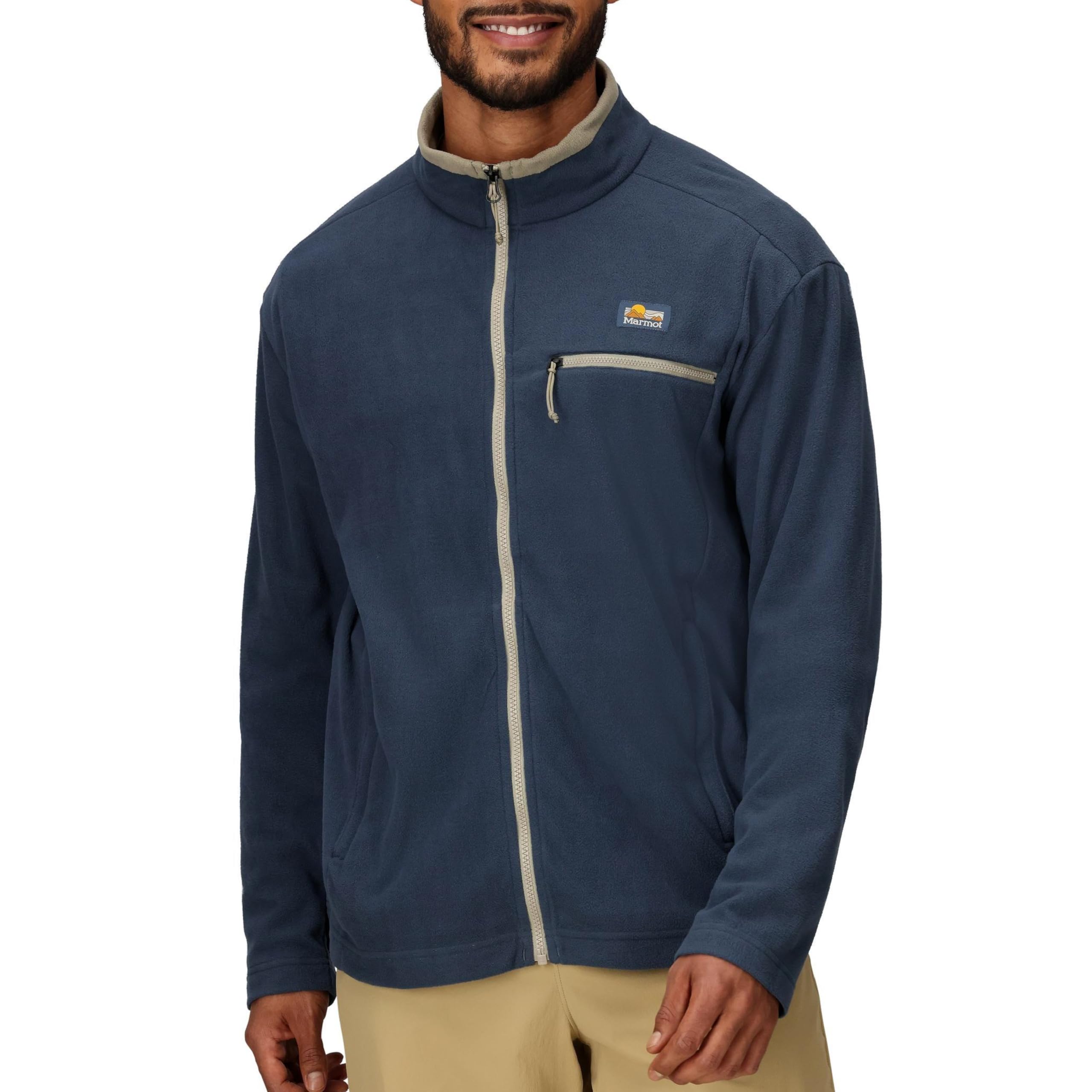 MARMOT Men's Upward Fleece Jacket, Thunderhead, M