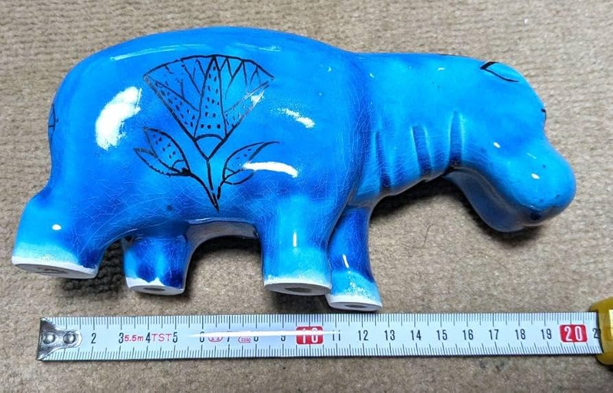 【セール】エジプト 青カバ 再生の守神 青いカバ ルリカ　ヒッポ Amazon.co.jp: エジプト 青カバ 再生の守神 青いカバ ルリカ