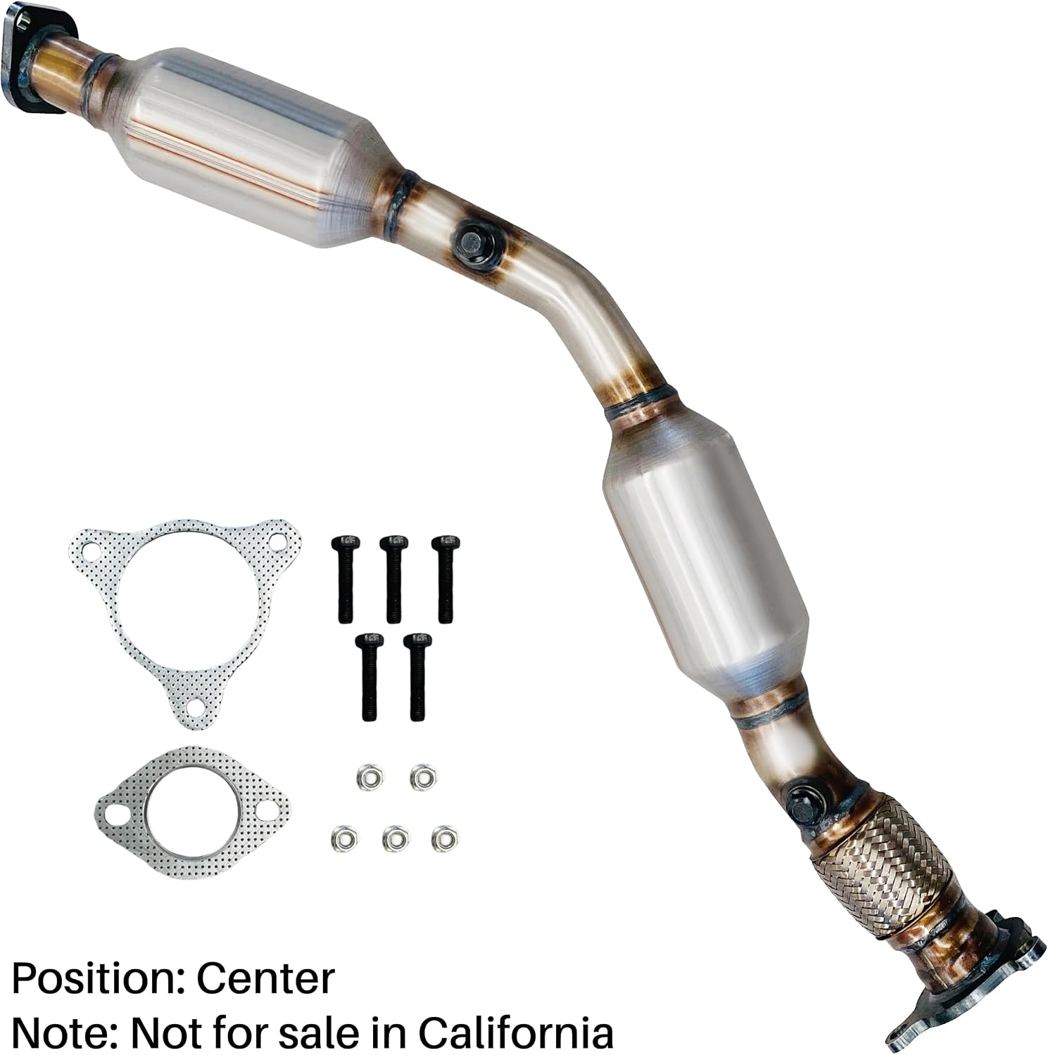 Catalytic Converter Compatible with Chevy Cobalt LT/LS 2008 2009 2010 2.2L,Pontiac g5 2008 2009 2010 2.2L,Replace 53857(EPA Compliant high flow standard)