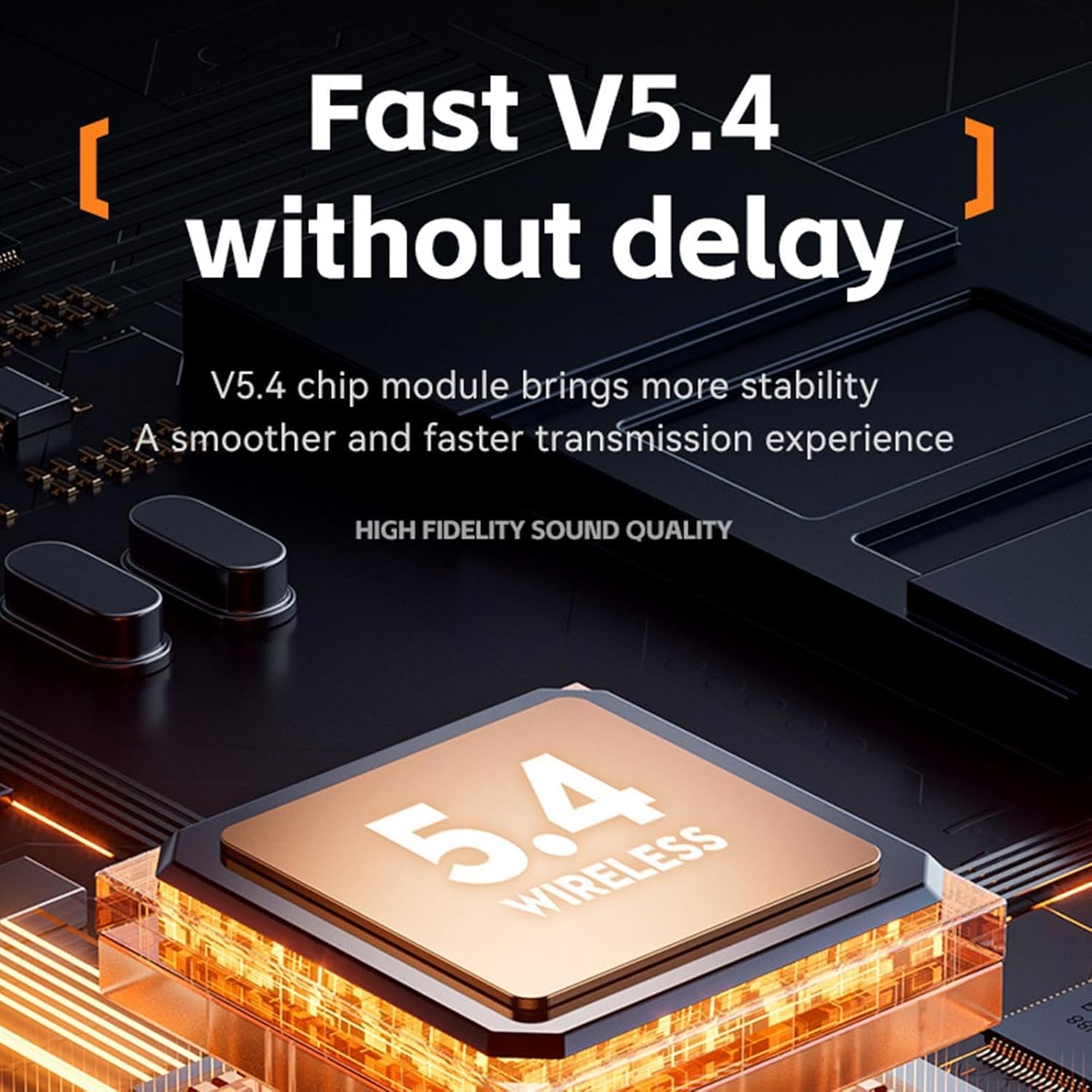 Translator Earphone Real-Time, Wireless Translation Earbuds, 144-Language Support, Translating Headphones, Ideal for Daily Commute, Outdoor Activities, Travel Conversations (Black)