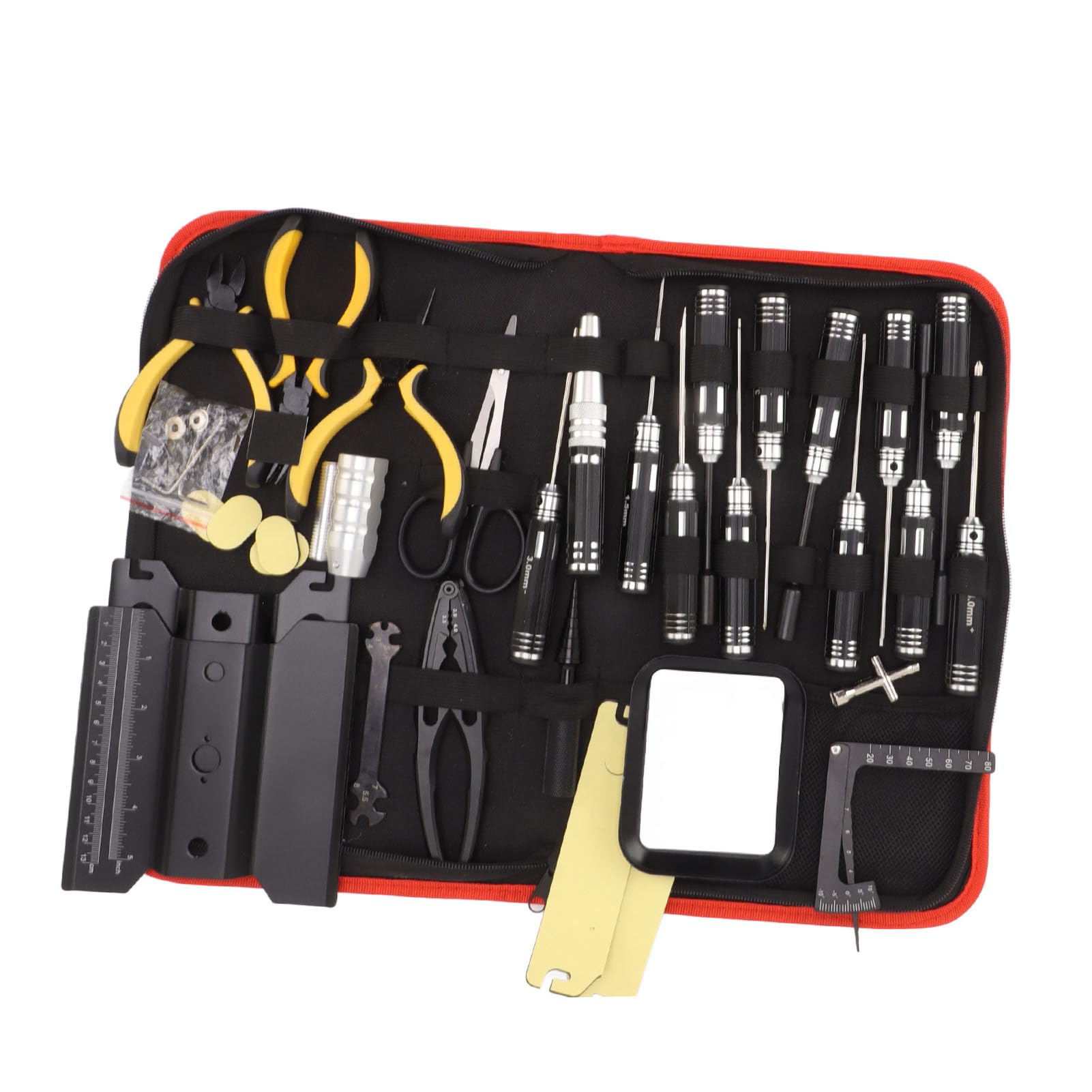 Kit de Tournevis, Kit d'Outils de Réparation électronique 44 en 1, Outils RC Portables de Réparation Automobile pour Voitures RC, Camions, Jeux de Tournevis