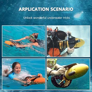 Dive Propulsion Underwater Vehicle,300W Underwater Seascooter,A Powerful Diving and Swimming Booster for Unforgettable Water Adventures, Snorkeling, Pool Fun