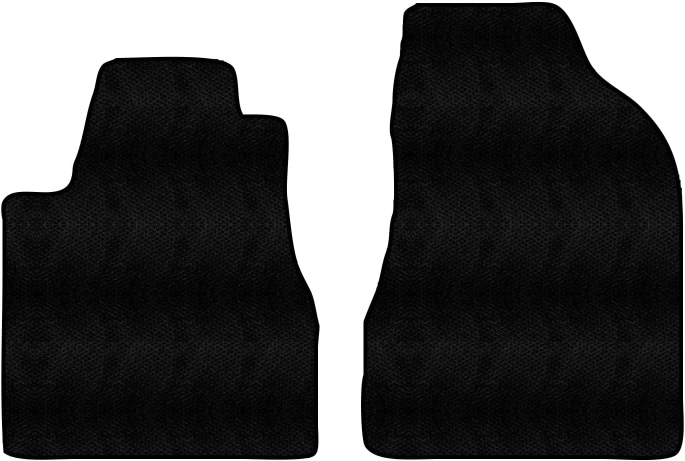 Custom Fit Front Carpet Floor Mats, Black, Compatible with