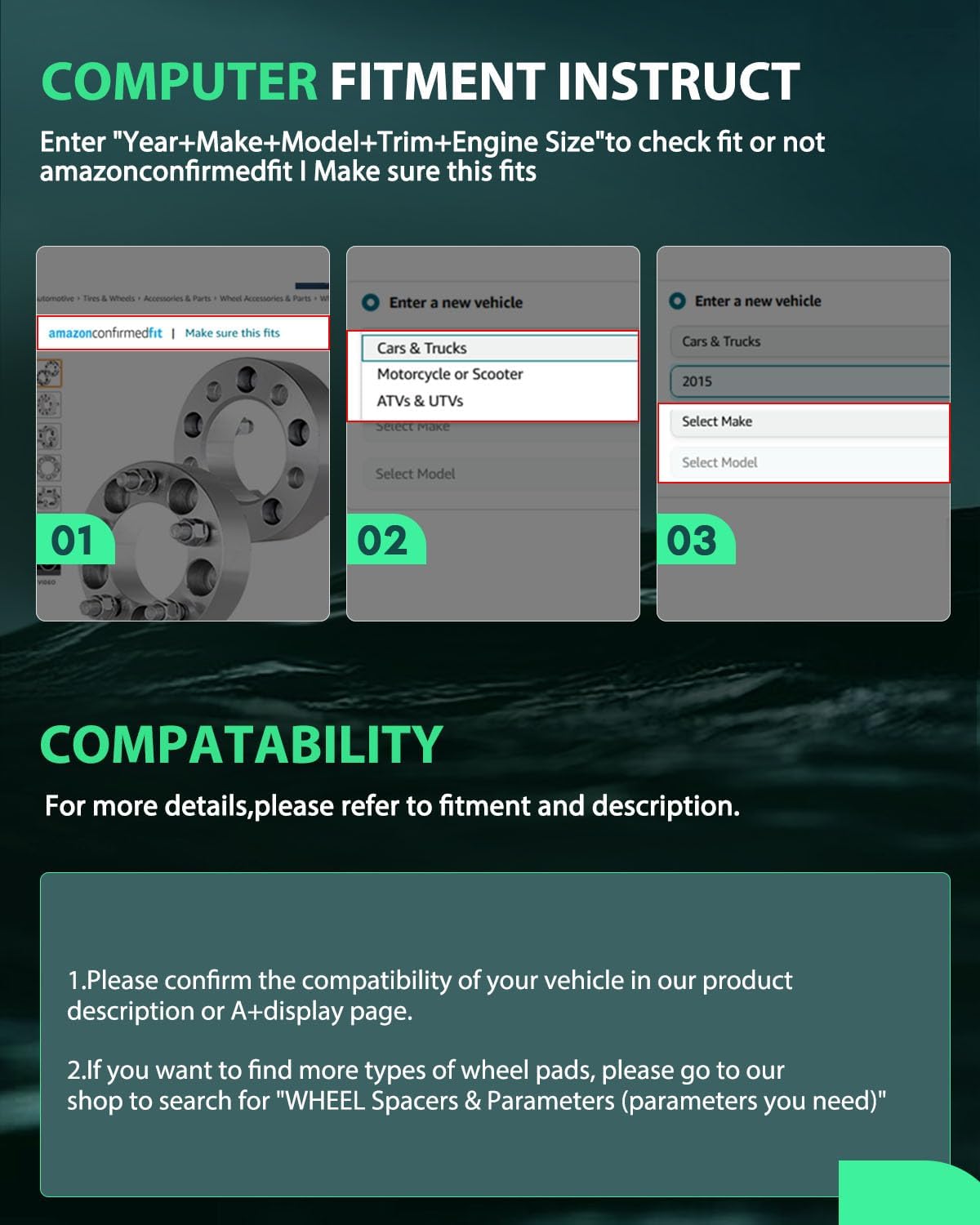 SCITOO 4Pcs 2" Wheel Spacers 4x110 Studs 10x1.25 74.1mm 4Lug Hubcentric Wheel Spacers Fit for Yamaha Grizzly 700 Grizzly 550 Grizzly 450 Grizzly 350 Rhino 700 Big Bear 400 Wolverine 450