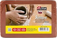 Activa Supreme Air-Dry Clay Terracotta 3.3 lbs - Ultra-Fine Professional Grade for Artists, Crafts & Classrooms