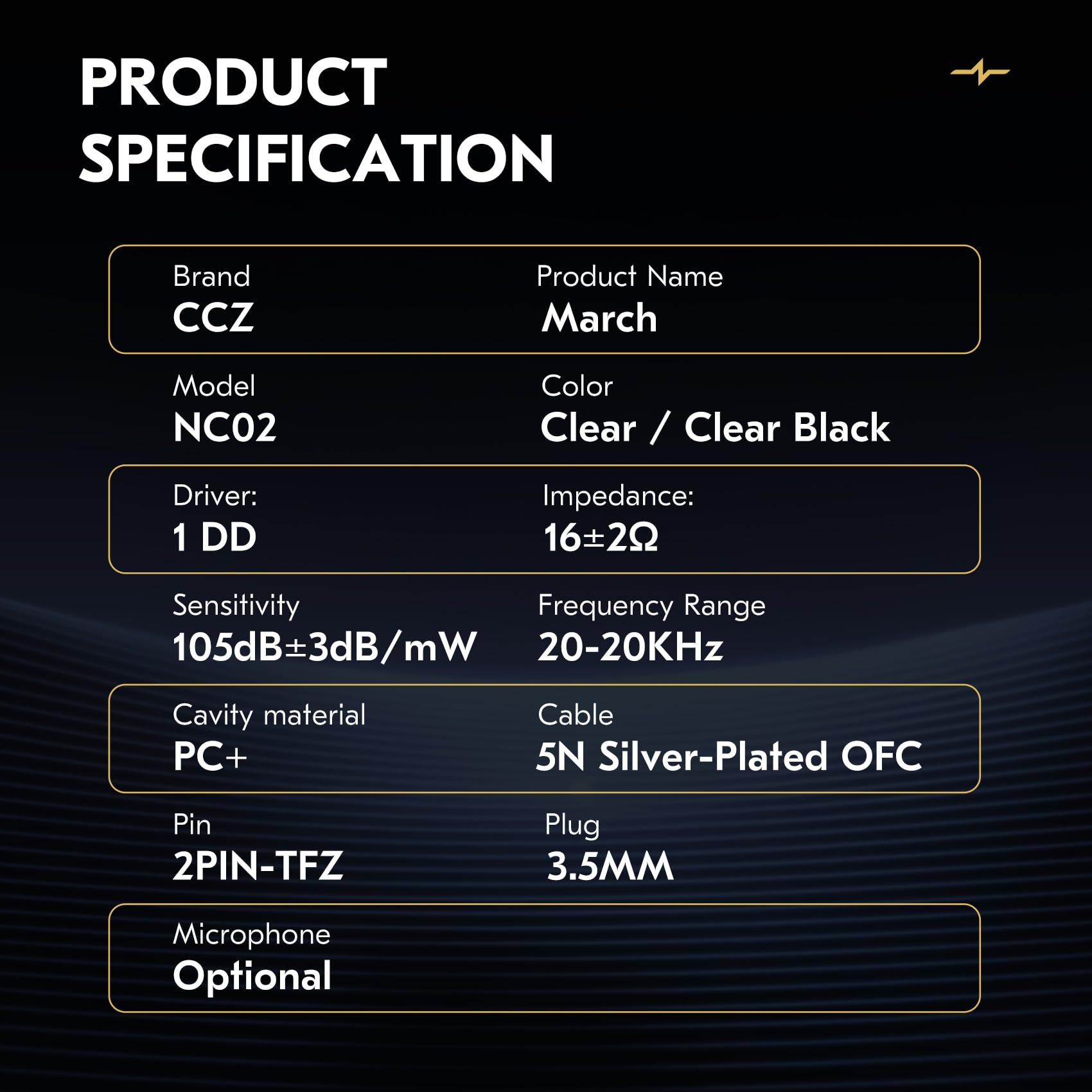 CCZ NC02 przewodowe słuchawki, wysokowydajne, lekkie słuchawki IEM z mikrofonem, 10 mm magnetyczny dynamiczny sterownik, słuchawki douszne do gier z odłączanym kablem, izolujące szumy do studia
