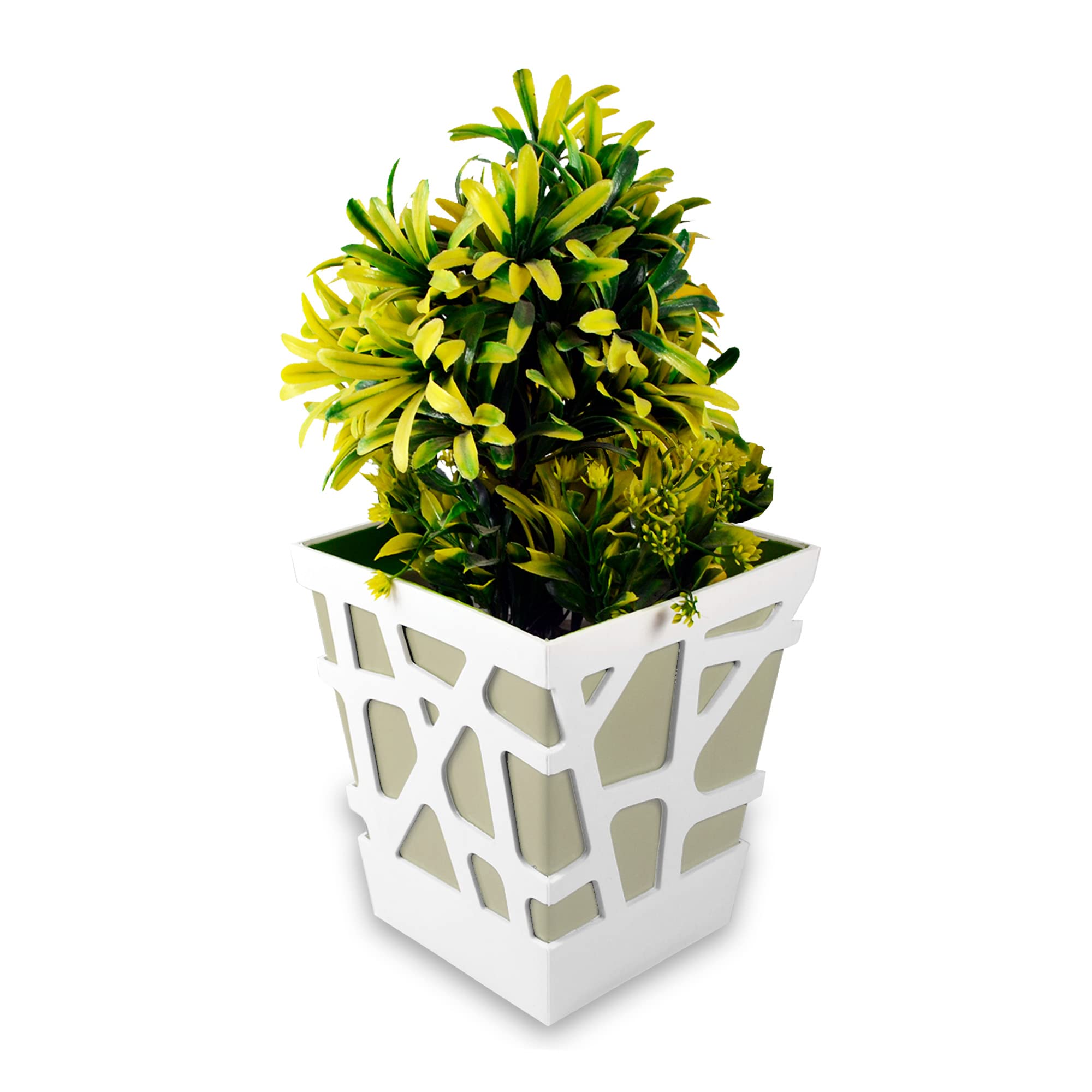 Sharpex Plastic Modern Mosaic Pot Planter | Self-Watering Mechanism Planter | Decorative Indoor Outdoor Garden Planter Pots for All House Plants, Aloe, Pothos, Snake Plants (Pista, Pack of 1) (B078V48SW4) Amazon Price History, Amazon Price Tracker