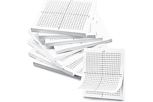 Mini Graph Paper Sticky Notes for Math, School, Office (400 Sheets)