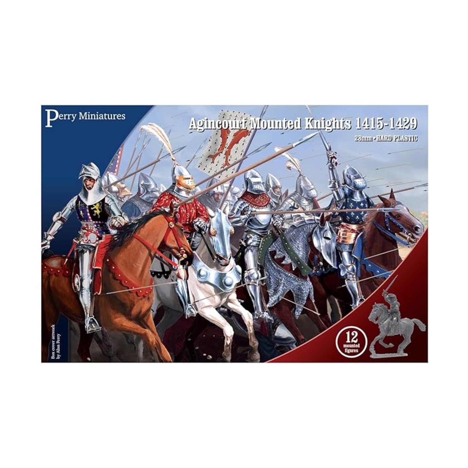 Perry MiniaturesAgincourt Mounted Knights 1415-1429 AO70