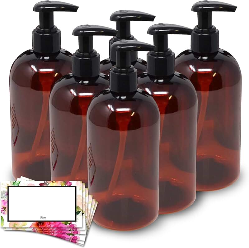 Square Plastic Pump Bottles