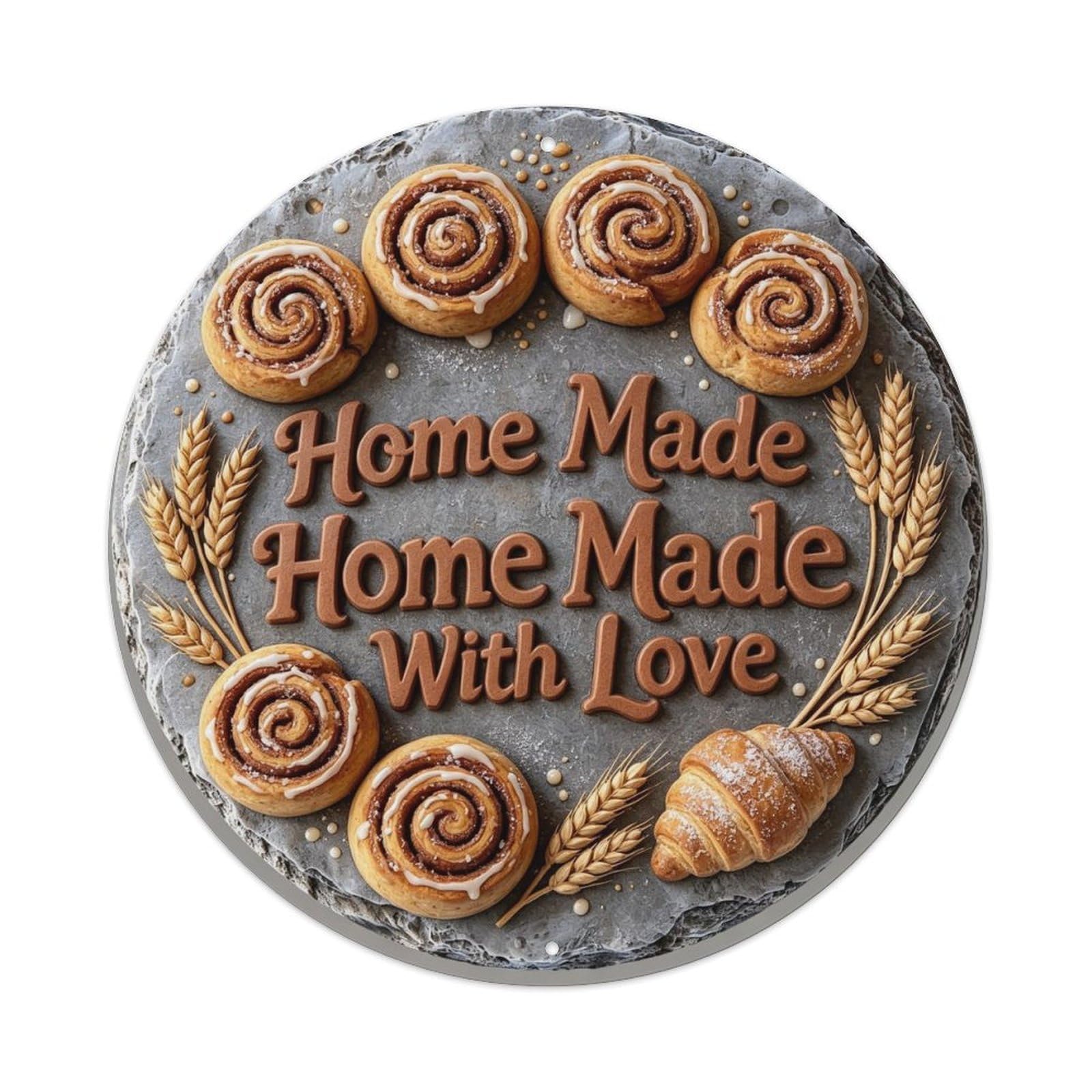 Home Made With Love Metal Tin Sign Plaque