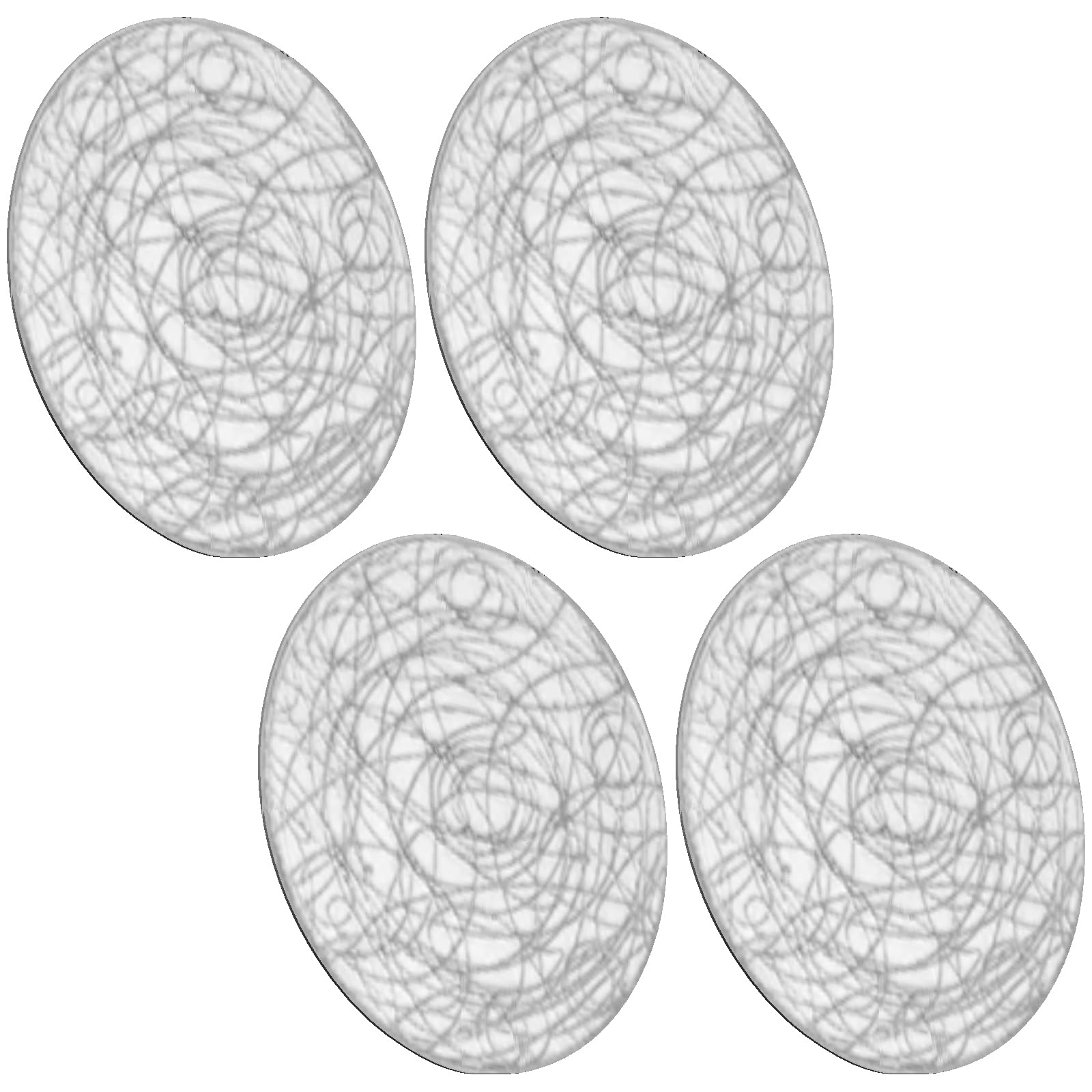 Elnwnnkc 4 Gold Foils Coasters PVC Heatproof Nonslip Pad Gold Printed Drink Protectors for Hot Beverages Indoor Outdoors Use Camping Friendly Drink Holders