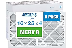 Aerostar 16 x 25 x 4 MERV 8 Pleated Air Filter