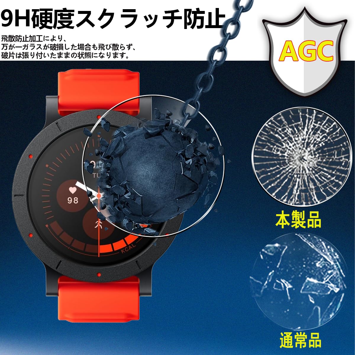 Amazon | 対応 CMF by Nothing WATCH 3 Pro ガラスフィルム 3枚セット