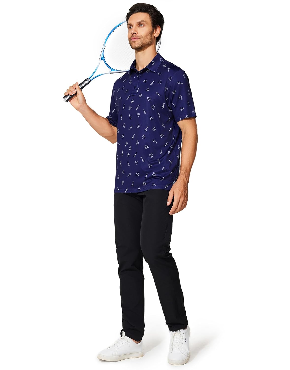 M MOTEEPI Camisas polo masculinas de golfe de secagem rápida manga curta com gola leve polo desempenho em promoção! Veja a oferta e mais achadinhos de Camisetas 3 Hoje é o melhor dia para comprar M MOTEEPI Camisas polo masculinas de golfe de secagem rápida manga curta com gola leve polo desempenho com aquele preço maroto! Promoção! Aproveite a oferta! 3