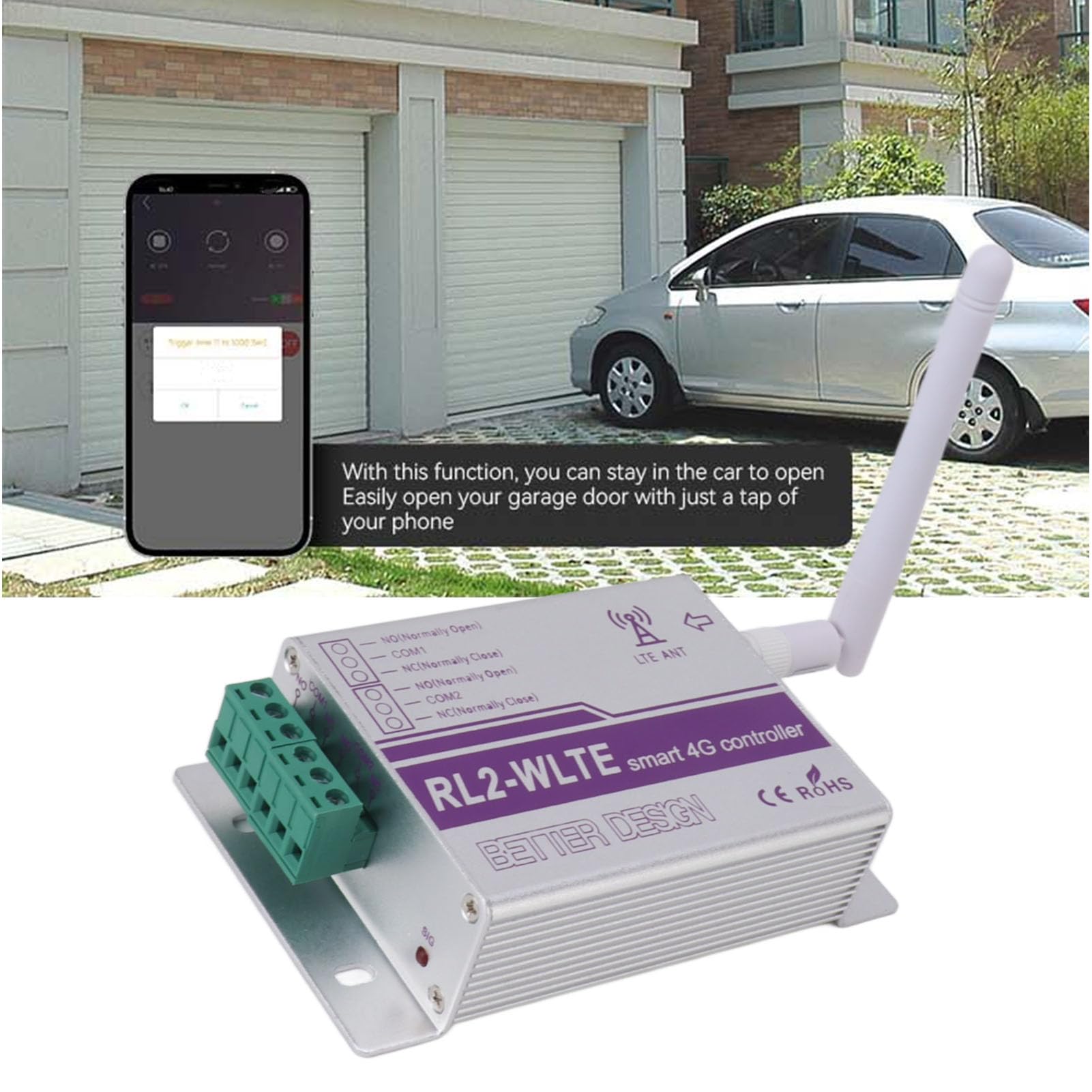 Apricancello 4G GSM, 2 Canali APP Telecomando Luce GSM Interruttore Remoto Relè Interruttore Apriporta con Quadrante GSM Controller Porta di Ingresso Controller di Accesso