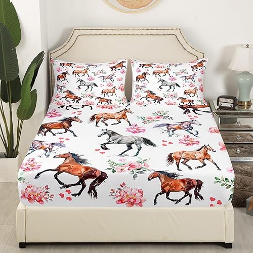 Miniatura 65 de Erosebridal Sábanas rústicas de oso para decoración de cabaña, camping, sábana bajera ajustable de ciervos de caza para cabaña, juego de ropa