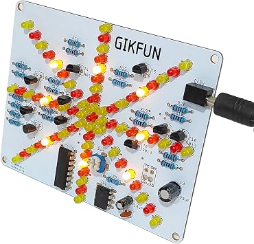 Gikfun LED Flashing Lights Water Lamp Electronics Soldering Project Practice Board PCB DIY Kit GK1020