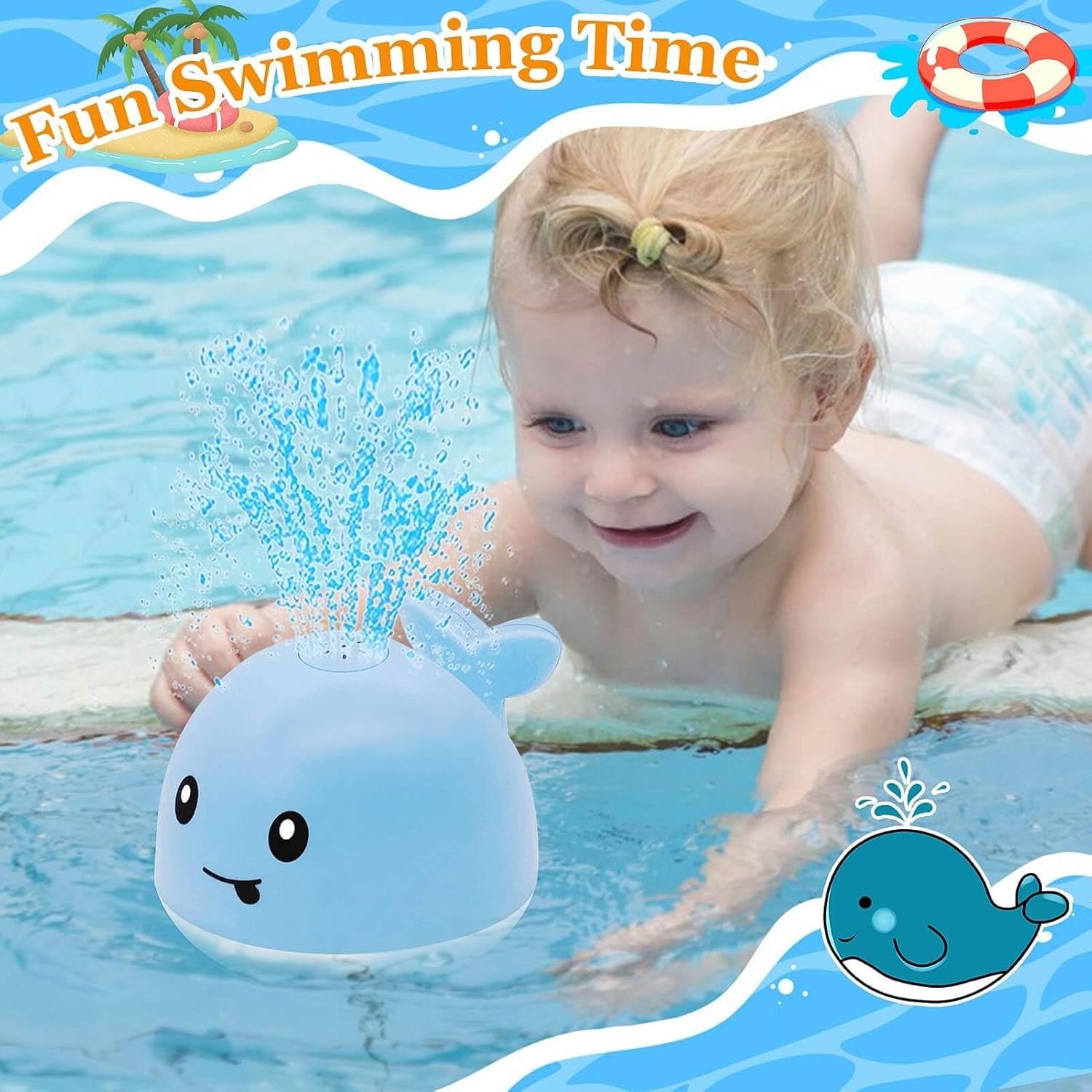 Splashing Fun: The Ultimate Light Up Whale Bath Toy for Babies 6-12 Months!