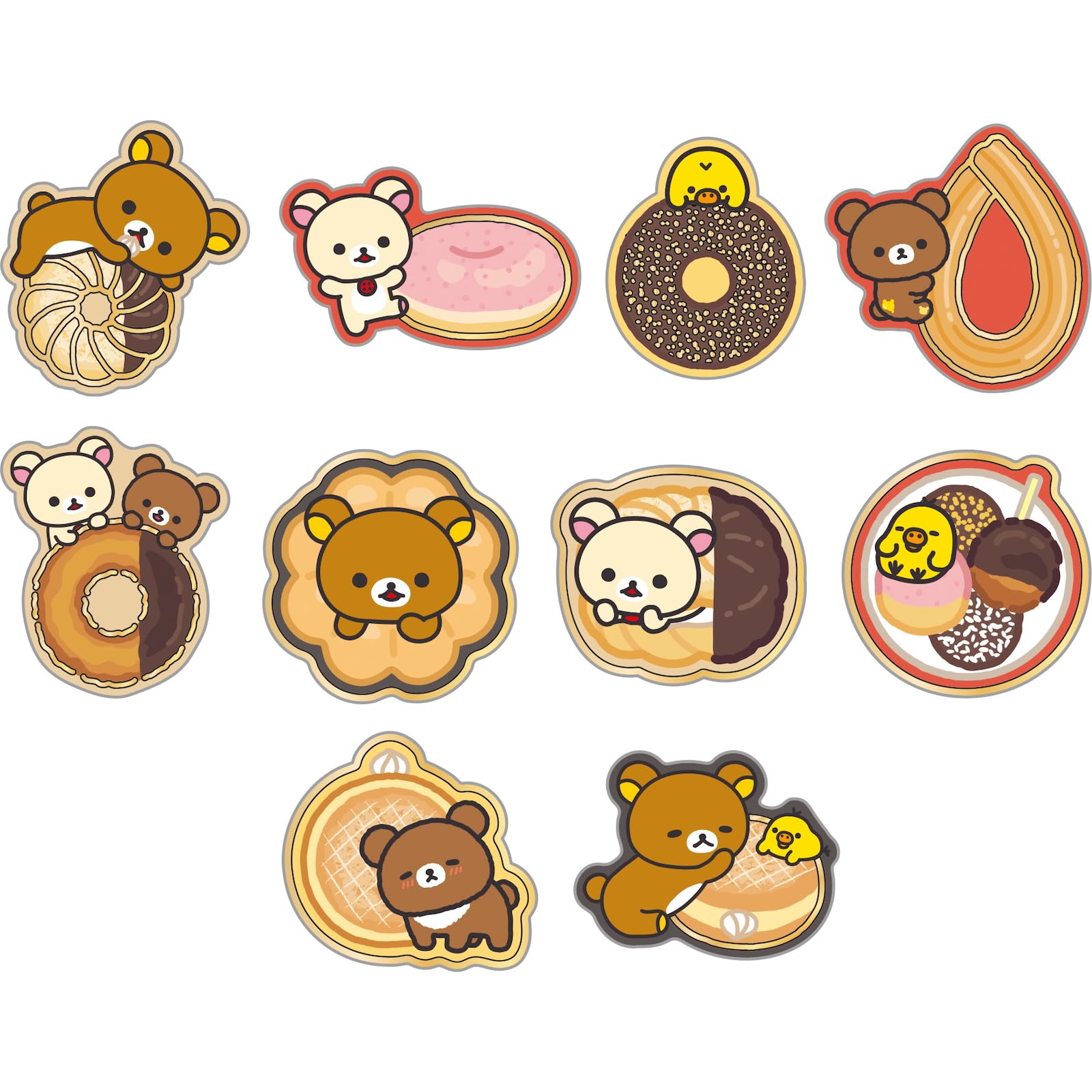 Amazon.co.jp: サンエックス リラックマ シール ミスタードーナツ 