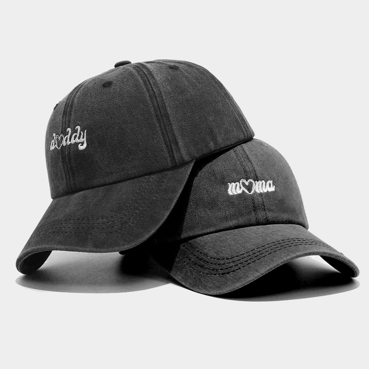 Baseball Hat for Men Women Vintage Washed Plain Cap Adjustable Sun Hat image 4
