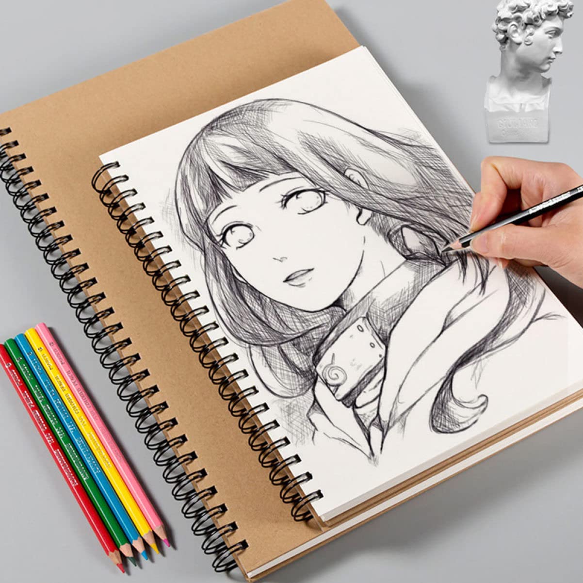 jojofuny 1pezzi Quaderno da Disegno per Studenti Libro da Pittura Carta Fibbia Rimovibile Compatto e Pratico Trasporto Facile Utilizzo Disegno Amanti