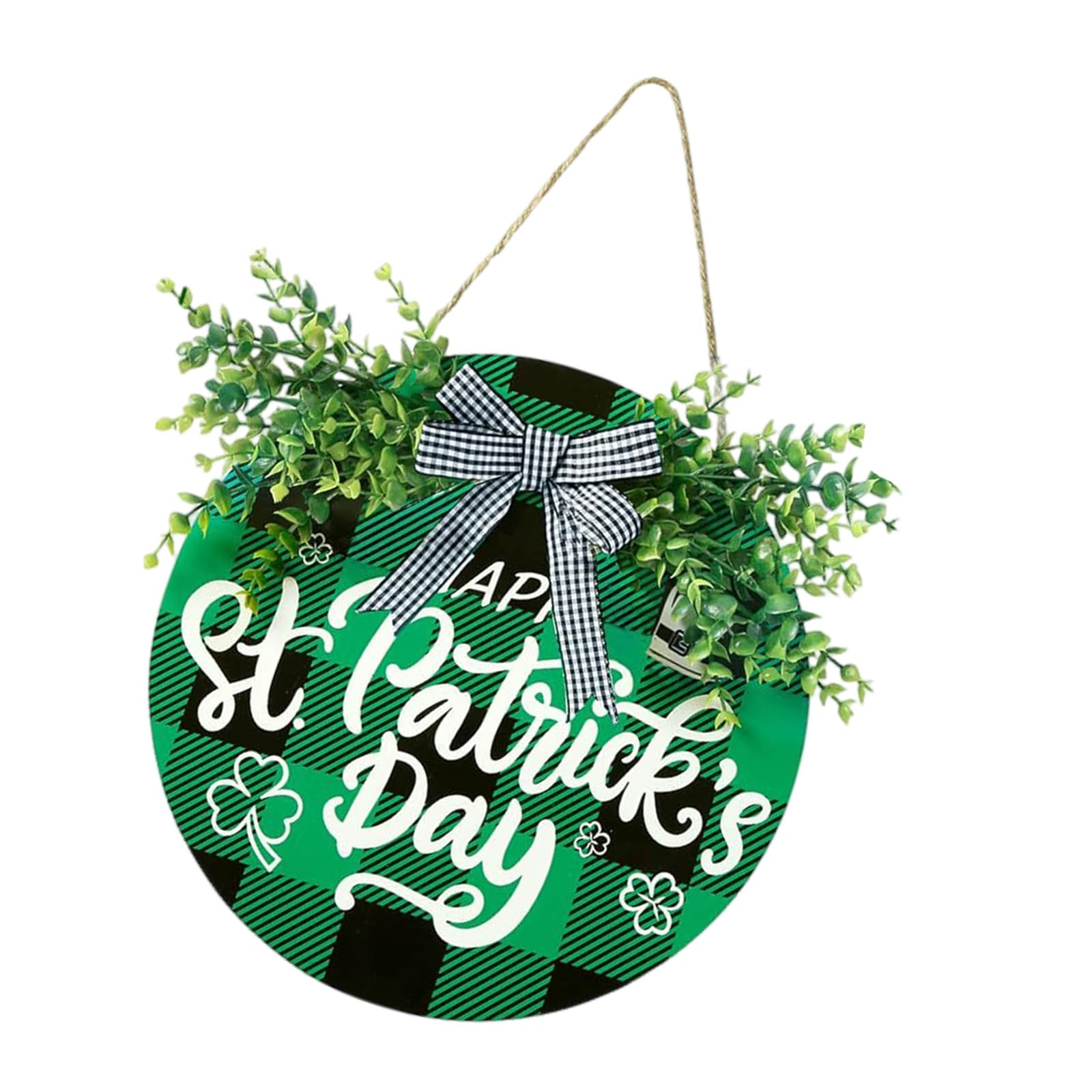 Kalttoy Happy Irish Festival Wood Sign Irish Festival Hanging Decoration Wood Plaques Ornament for Front Door Wall Decoration Party Supplies