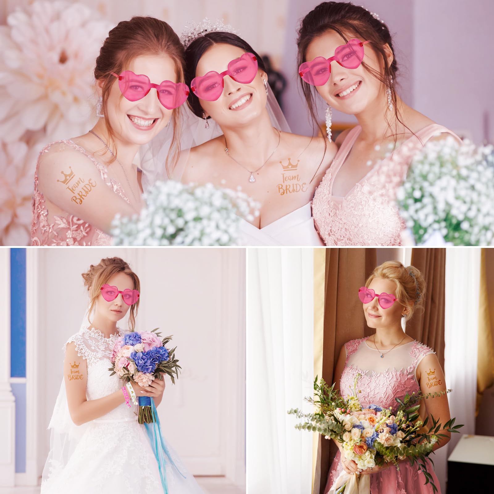 LACGO 33pcs Hen Party Accessories, Hen Do Accessories, Hen Party Decorations with Bride Team Wristband - Image 4